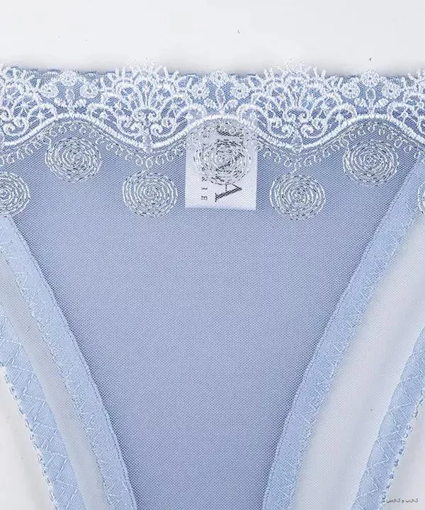 ست گیپوری توری گلبهی آبی ژینا - کد TS035