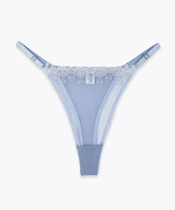 ست گیپوری توری گلبهی آبی ژینا - کد TS035