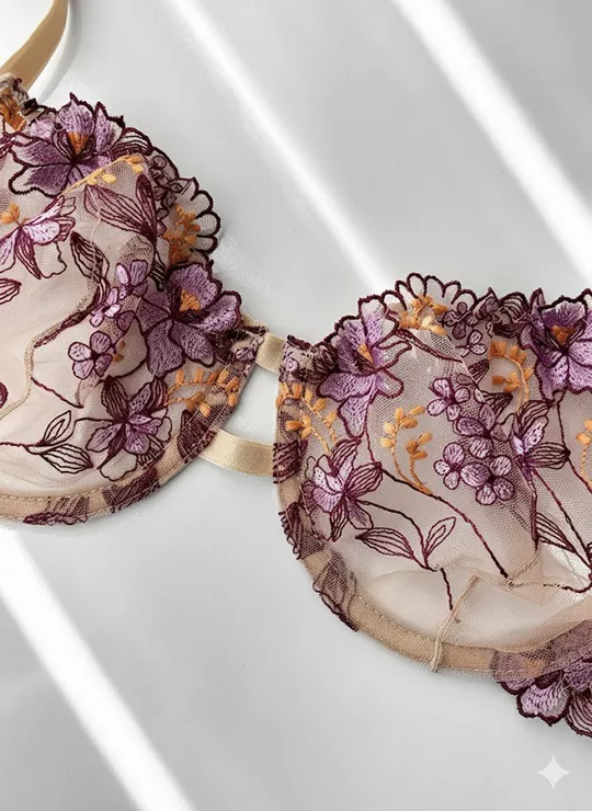 ست شورت و سوتین توری گیپوری فنردار میسا Misa - کد TS041